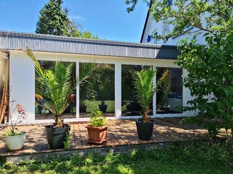 Glasanbau zum Garten