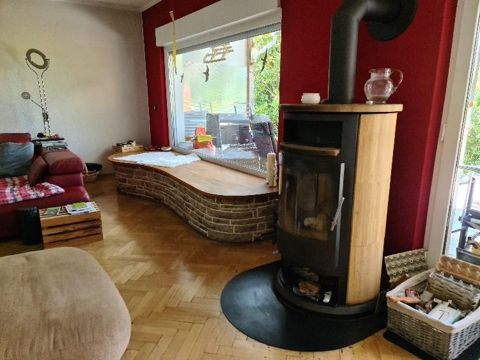 Wohnbereich mit wassergeführtem Kaminofen